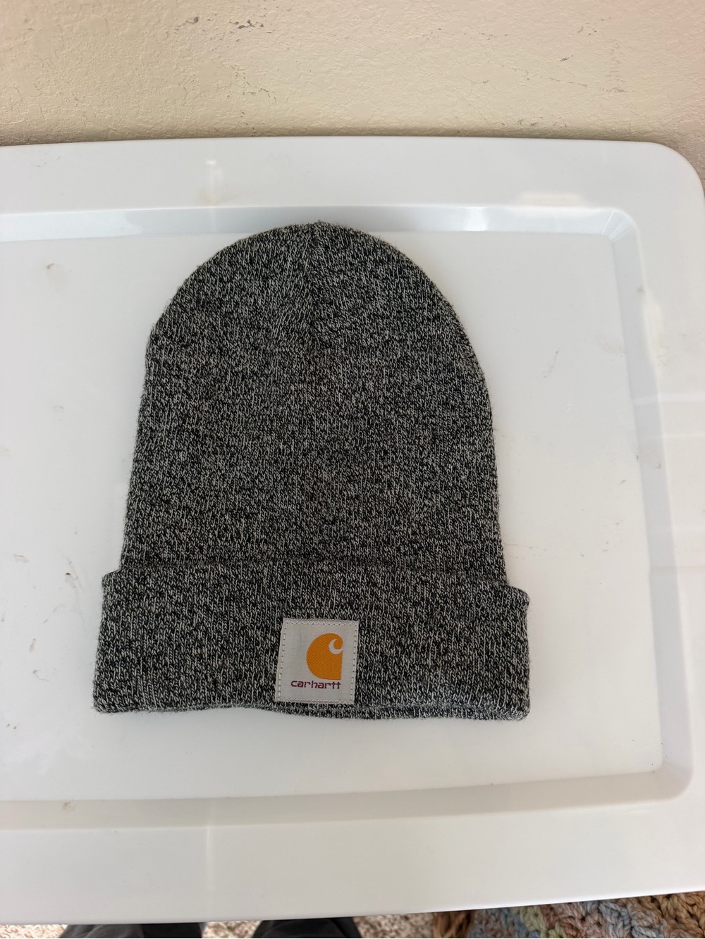 Carhartt Gray Beanie - Classic Knit Winter Hat